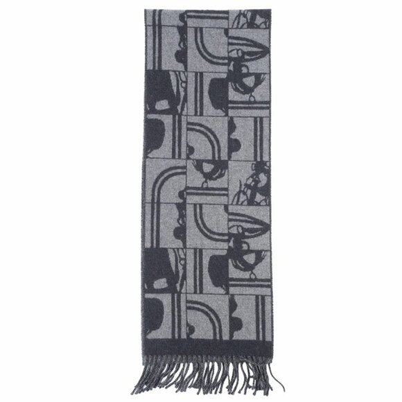 HERMES Gray Scarf - Picture 6 of 7